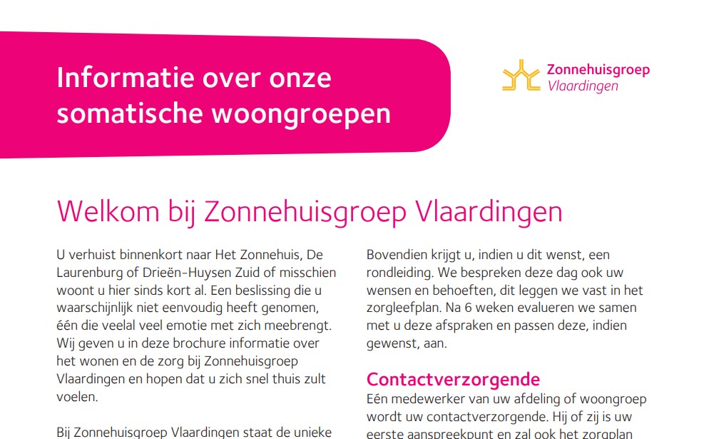 Wonen op afdeling Somatiek