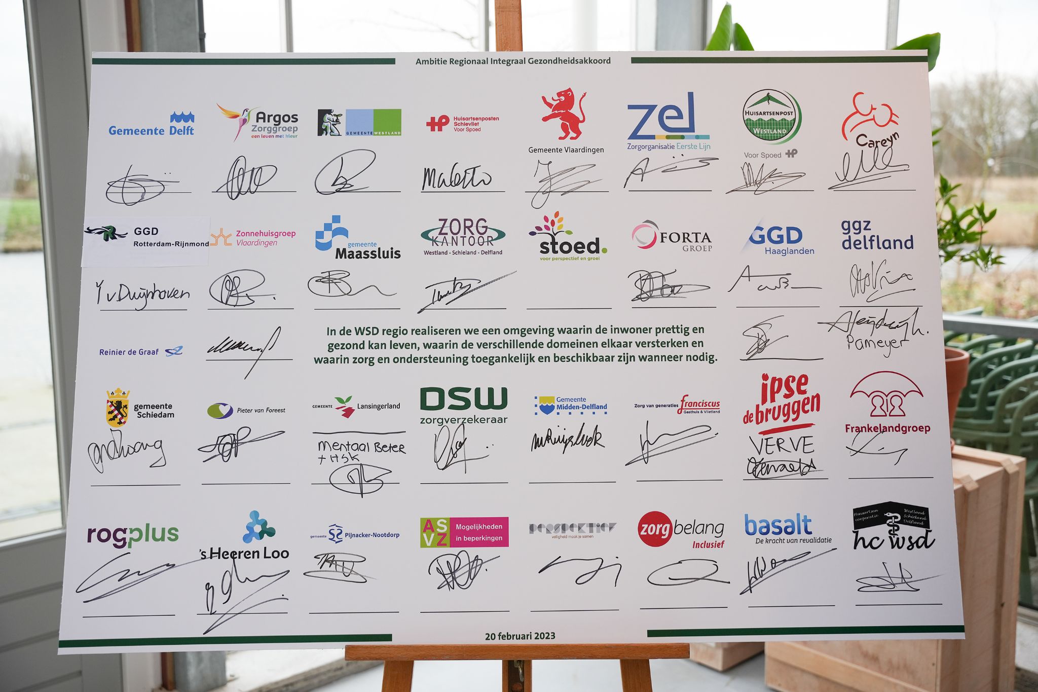 Regionaal Integraal Gezondheidsakkoord ondertekend in WSD-regio