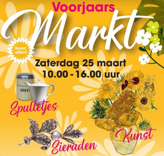 Voorjaarsmarkt op 25 maart in Het Zonnehuis